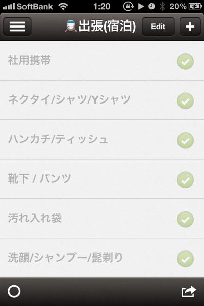 Checklist