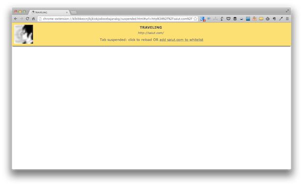 suspend tab