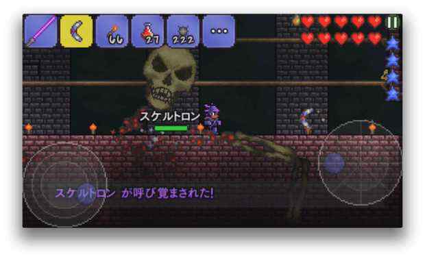 スケルトロンと戦う