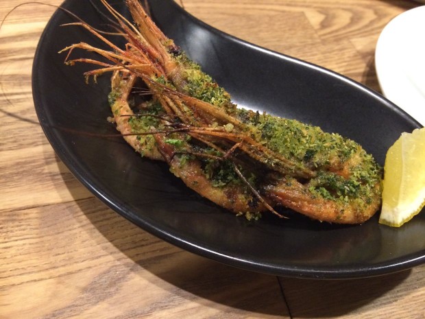 甘エビの香草パン粉焼き